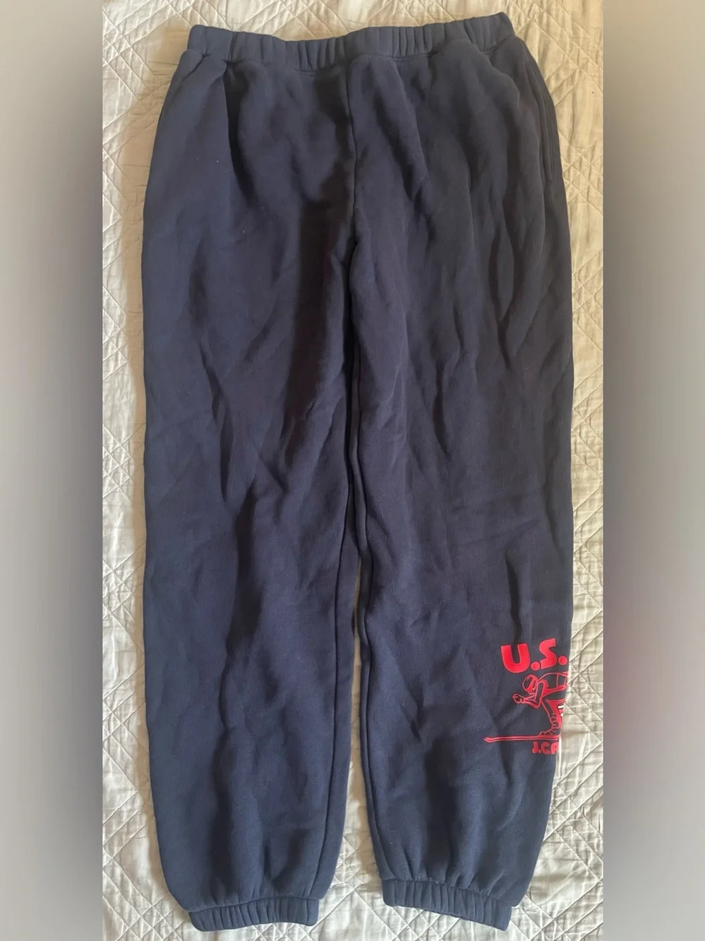 U.S. Ski & Snowboard by J. Crew heritage terry graphic jogger pant Size M CR118